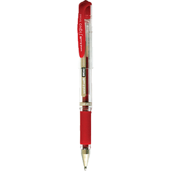 STYLO ROLLER UNI-BALL SIGNO BROAD ROUGE POINTE 1 MM ENCRE GEL