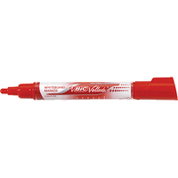 MARQUEUR EFFAÇABLE ROUGE BIC VELLEDA TANK ENCRE LIQUIDE POINTE OGIVE