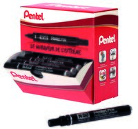 PACK 30+6 MARQUEUR S PERMANENTS GRATUITS NOIR PENTEL N50 POINTE OGIVE