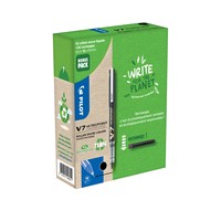 GREENPACK 10 STYLOS BEGREEN V7 NOIR + 10 SETS DE 3 RECHARGES