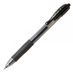 STYLO BILLE PILOT G-2 07 NOIR ENCRE GEL RETRACTABLE POINTE 0.7 MM