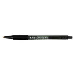 STYLO BILLE BIC SOFTFEEL CLIC NOIR RETRACTABLE POINTE 1 MM