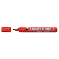 MARQUEUR PERMANENT ROUGE EDDING 2000 POINTE OGIVE