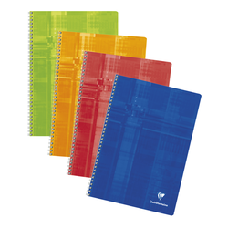 CAHIER RELIURE INTEGRALE CLAIREFONTAINE A4 SEYES 100 PAGES 90G