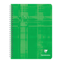 CAHIER RELIURE INTEGRALE CLAIREFONTAINE FORMAT 17X22CM SEYES 100 PAGES 90G