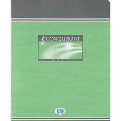 CAHIER BROUILLON CONQUERANT FORMAT 17X22CM SEYES 48 PAGES 56G