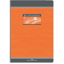 CAHIER BROCHURE CONQUERANT FORMAT 17X22CM SEYES 192 PAGES 70G