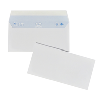 BOITE 200 ENVELOPPES 110x220 90G BLANC FOND BLEU AUTOADHESIVES