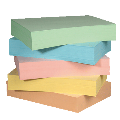 Papier couleur A4 80 g Bruneau Reprosun couleurs pastel - Carton de 5  ramettes de 500 feuilles sur