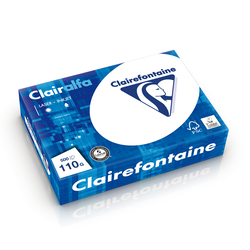 RAMETTE 500 FEUILLES CLAIREFONTAINE CLAIRALFA A4 110G BLANC 2110