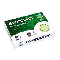 RAMETTE 500 FEUILLES PAPIER RECYCLE EVERCOLOR PASTEL A4 80G VERT 40004