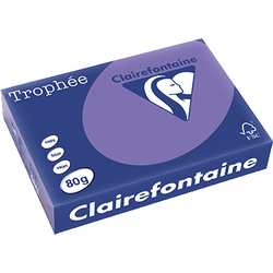 RAMETTE 250 FEUILLES CLAIREFONTAINE TROPHEE INTENSE A4 160G VIOLINE 1018