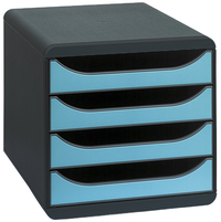 MODULE DE CLASSEMENT BIG BOX 4 TIROIRS - Turquoise