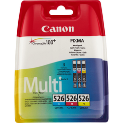 CARTOUCHES JET D'ENCRE CANON CLI- 526 Pack Cyan Magenta Jaune