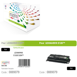 COMPATIBLES LASER MONOCHROME LEXMARK 12016SE noir