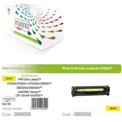 COMPATIBLES LASER COULEUR HP CC532A jaune