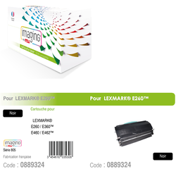 COMPATIBLES LASER MONOCHROME LEXMARK E260A11E / E260A21E noir