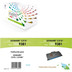 CART IMAGING P/LEXMARK C510     CYAN TONER (6600C)