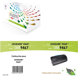 COMPATIBLES LASER MONOCHROME LEXMARK E460X11E / E460X21E noir