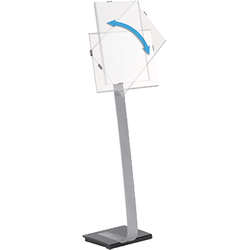 SUPPORT INFORMATION DURABLE INFO SIGN STAND A4 HAUTEUR REGLABLE PIED ALUMINIUM