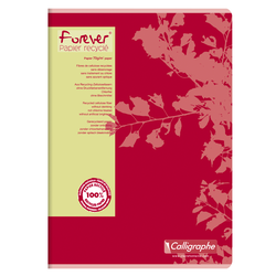 CAHIER PIQURE RECYCLE FOREVER CLAIREFONTAINE A4 SEYES 96 PAGES 70g