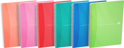CAHIER MY COLOURS OXFORD OFFICE A4 QUADRILLE 5X5MM 180 PAGES 90G