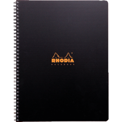 NOTEBOOK RHODIACTIVE A5+ QUADRILLE 5X5MM 160 PAGES 90G