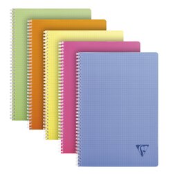 CAHIER RELIURE INTEGRALE LINICOLOR FRESH CLAIREFONTAINE FORMAT 17X22CM SEYES 100 PAGES 90G