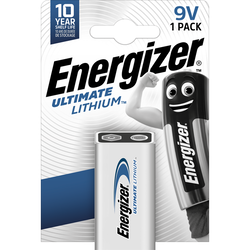 PILE LITHIUM ULTIMATE 9V 6LR61 AAAA ENERGIZER