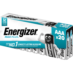 PACK 20 PILES MAX PLUS LR03 AAA ENERGIZER