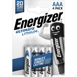 BLISTER 4 PILES LITHIUM L92 AAA 1.5V ENERGIZER
