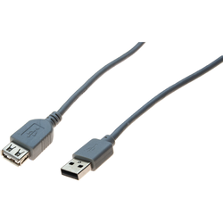 Rallonge USB 2.0 grise - 2,0 m